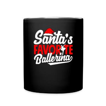 Cute Ballerina Ballet Dancer Gift - Full Colour Mug - black - Front