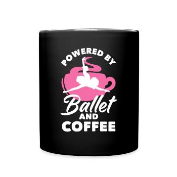 Cute Ballerina Ballet Dancer Gift - Full Colour Mug - black - Front