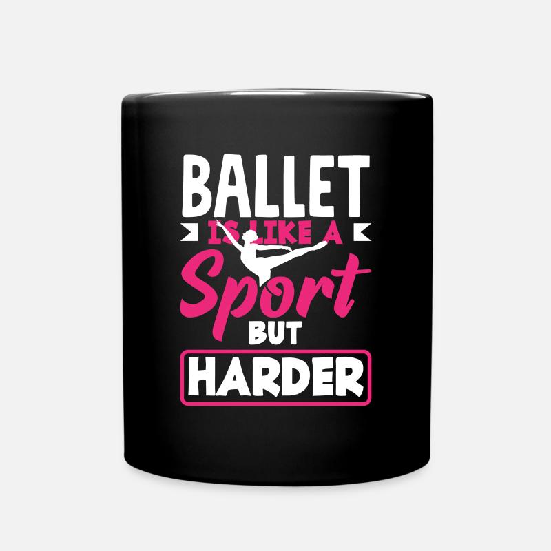 Cute Ballerina Ballet Dancer Gift - Full Colour Mug - black