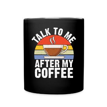 Coffee Gifts - Tasse einfarbig - Schwarz - Vorne