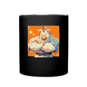 Licorne Kawaii Japonais - Mug uni - noir - Devant
