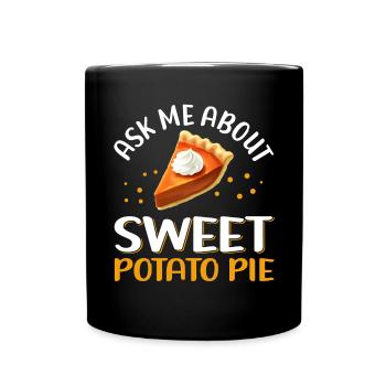 Tarte aux patates douces Cadeau de tarte aux patates douces - Mug uni - noir - Devant