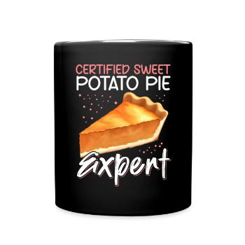 Tarte aux patates douces | Cadeau de tarte aux patates douces - Mug uni - noir - Devant