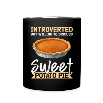 Sweet Potato Pie Baking Gift - Full Colour Mug - black - Front