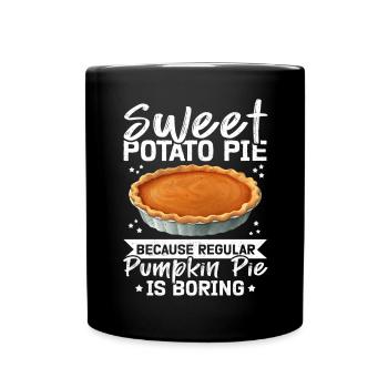 Cadeau d’amant de tarte aux patates douces - Mug uni - noir - Devant