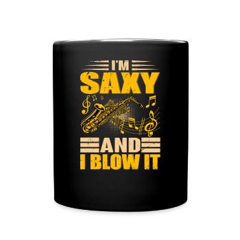 SAXOLOGIE - La science du cool - Mug uni - noir - Devant