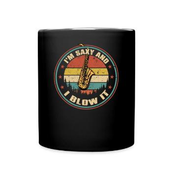 SAXOLOGIE - La science du cool - Mug uni - noir - Devant