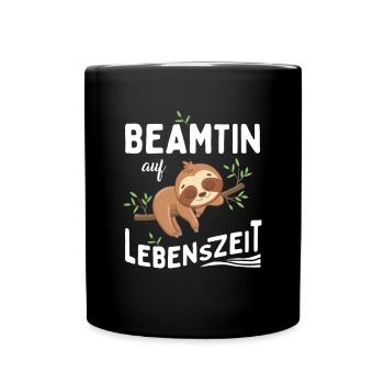 Sloth Civil servant for life Civil servant for life - Full Colour Mug - black - Front