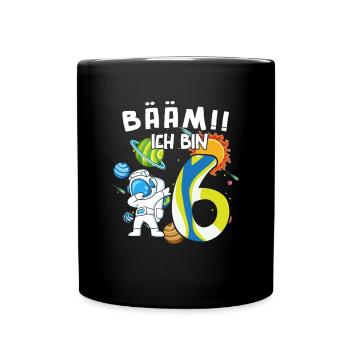 Bääm J’ai 6 ans Astronaute - Mug uni - noir - Devant