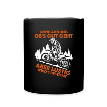 Je ne sais pas si ça va bien se passer mais ça va être le motocross - Mug uni - noir - Devant