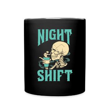 Night Shift Nurse - Full Colour Mug - black - Front