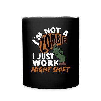 Night Shift Nurse - Full Colour Mug - black - Front