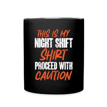Infirmière de nuit - Mug uni - noir - Devant