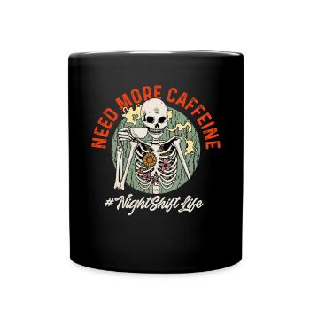 Night Shift Nurse - Full Colour Mug - black - Front