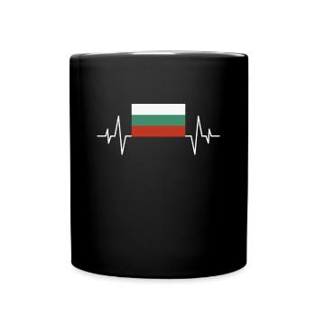 Battement de cœur de la Bulgarie - Mug uni - noir - Devant