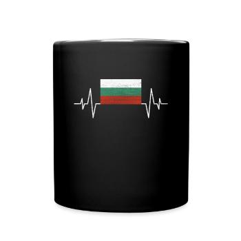 Battement de cœur de la Bulgarie - Mug uni - noir - Devant