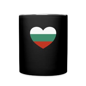 Cœur de Bulgarie - Mug uni - noir - Devant