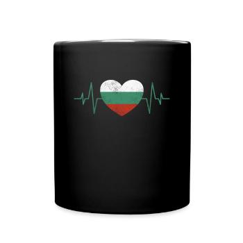 Battement de cœur de la Bulgarie - Mug uni - noir - Devant