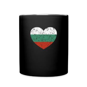 Cœur de Bulgarie - Mug uni - noir - Devant