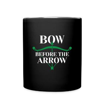 Bow before the Arrow - Archer Bow - Full Colour Mug - black - Front