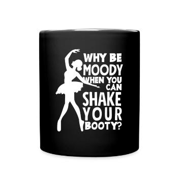 Cute Ballerina Ballet Dancer Gift - Full Colour Mug - black - Front