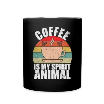 Coffee Gifts - Tasse einfarbig - Schwarz - Vorne