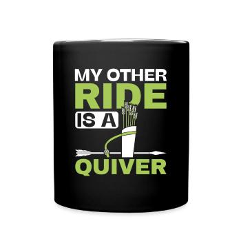 My Other Ride is a Quiver - Archer Bow - Full Colour Mug - black - Front