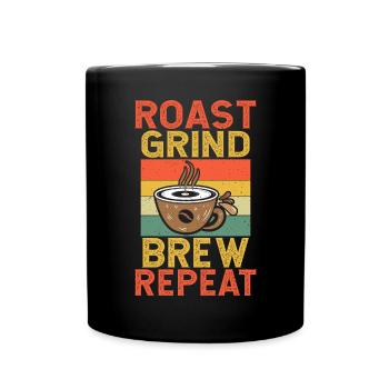 Coffee Gifts - Tasse einfarbig - Schwarz - Vorne