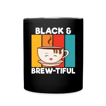 Coffee Gifts - Tasse einfarbig - Schwarz - Vorne