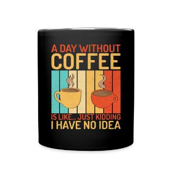 Coffee Gifts - Tasse einfarbig - Schwarz - Vorne