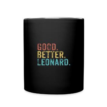 Cool guys are called leonard - Full Colour Mug - black - Front