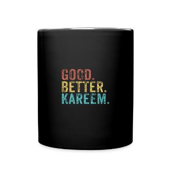 Les mecs cool s’appellent kareem - Mug uni - noir - Devant