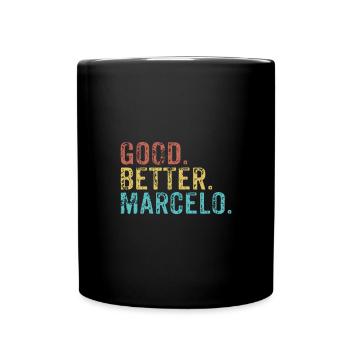 Cool guys are called marcelo - Tasse einfarbig - Schwarz - Vorne