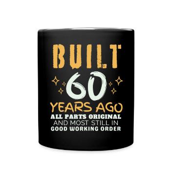 Opa 60 Jahre – Original & Funktionstüchtig - Tasse einfarbig - Schwarz - Vorne
