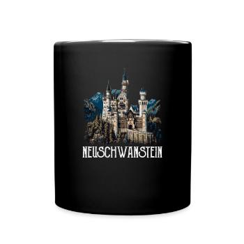Neuschwanstein, Germany, Germany - Full Colour Mug - black - Front