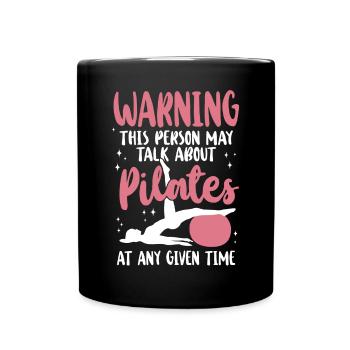 Avertissement de l’instructeur de Pilates - Mug uni - noir - Devant