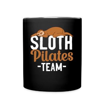 Pilates Instructor Teacher Sloth - Full Colour Mug - black - Front