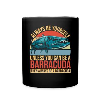 Cadeau pour les amateurs de poissons Barracuda - Mug uni - noir - Devant