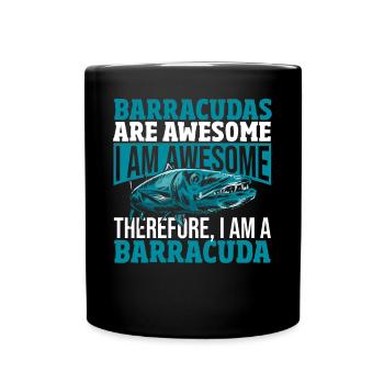 Cadeau pour les amateurs de poissons Barracuda - Mug uni - noir - Devant