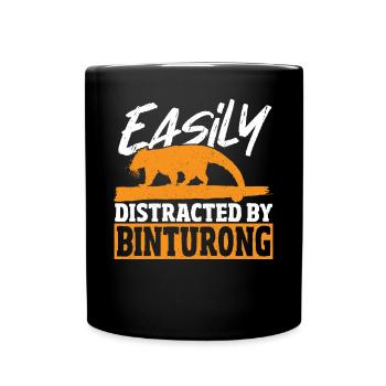 Binturong Bearcat Gift - Full Colour Mug - black - Front