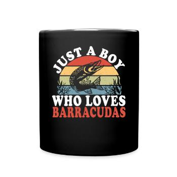 Cadeau pour les amateurs de poissons Barracuda - Mug uni - noir - Devant