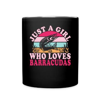 Cadeau pour les amateurs de poissons Barracuda - Mug uni - noir - Devant