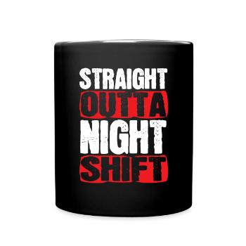 Night Shift Nurse - Full Colour Mug - black - Front