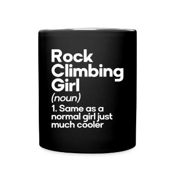 Grimpeur Escalade Montagne - Mug uni - noir - Devant