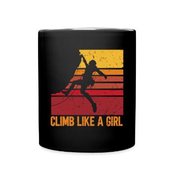 Grimpeur Escalade Montagne - Mug uni - noir - Devant