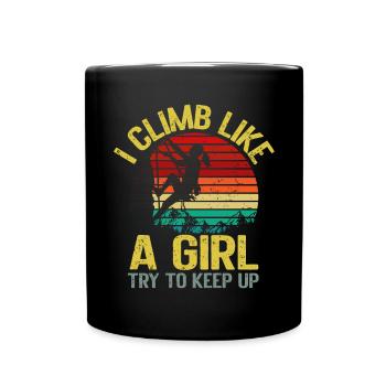 Grimpeur Escalade Montagne - Mug uni - noir - Devant