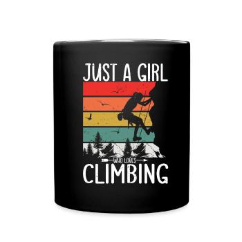 Grimpeur Escalade Montagne - Mug uni - noir - Devant