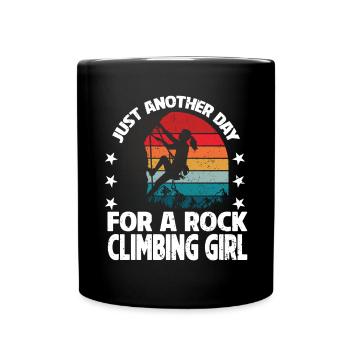 Grimpeur Escalade Montagne - Mug uni - noir - Devant