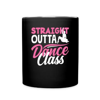 Süßes Ballerina Ballettänzerin Geschenk - Tasse einfarbig - Schwarz - Vorne