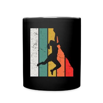 Grimpeur Escalade Montagne - Mug uni - noir - Devant